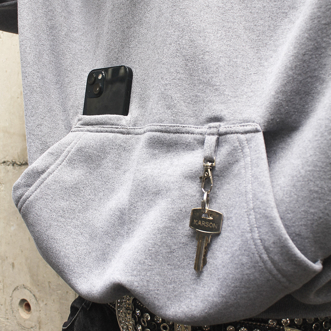 Grey Cargo Hoodie